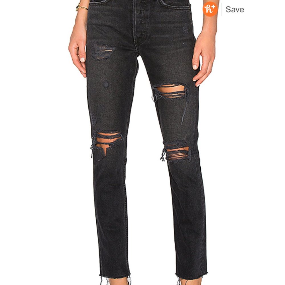 GRLFRND Denim Black Jeans